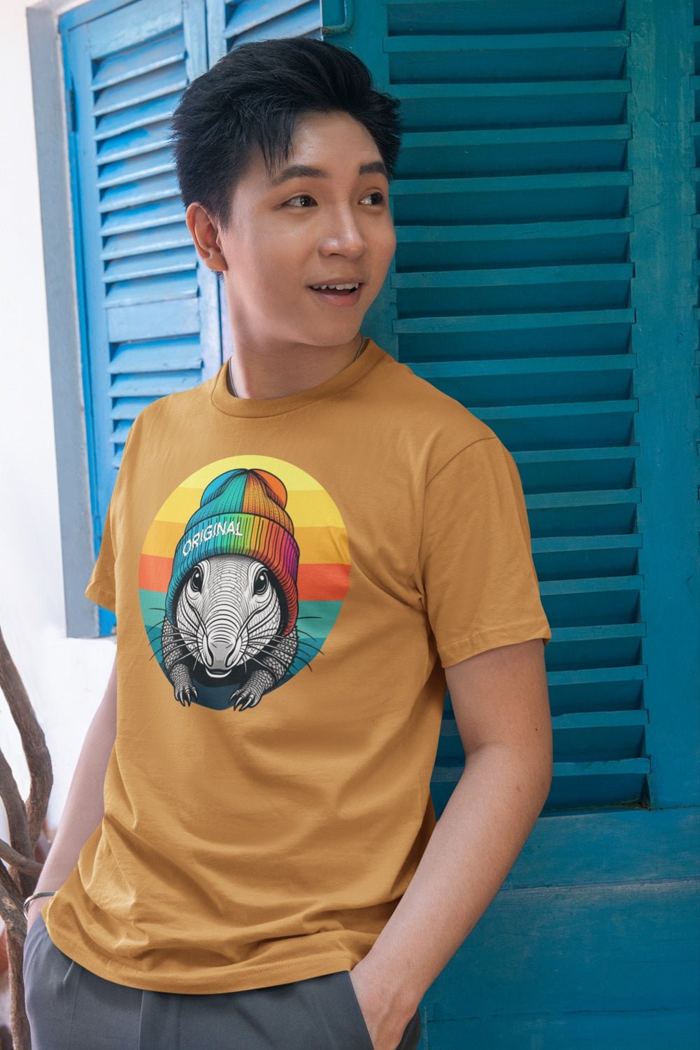 Original Armadillo – Vintage Graphic Tee | Soft Cotton Unisex Fit