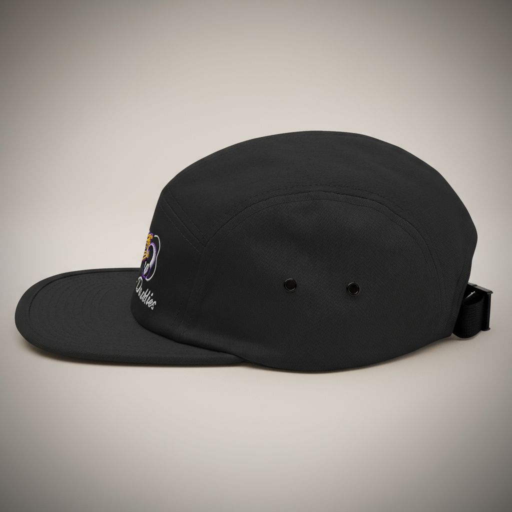 Dope Daddies Embroidered 5-Panel Hat — Retro Cassette Vibes