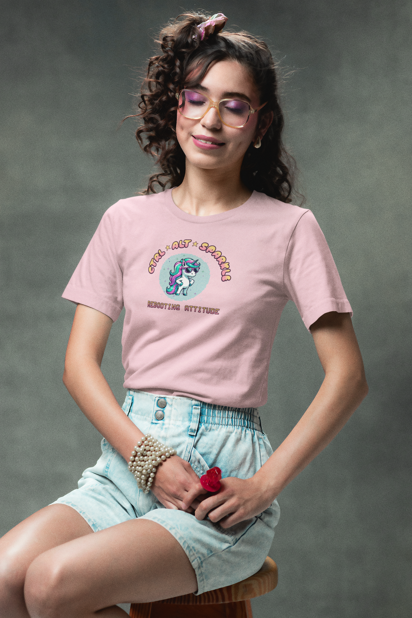 Control + Alt + Sparkle T-Shirt – Retro Pixel Unicorn Graphic Tee | Soft Cotton Unisex Fit