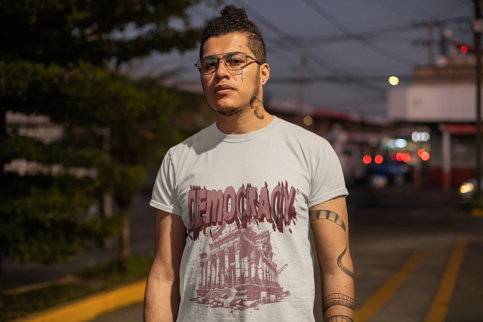 Democracy T-Shirt – Soft Cotton Unisex Tee for the Thoughtfully Concerned