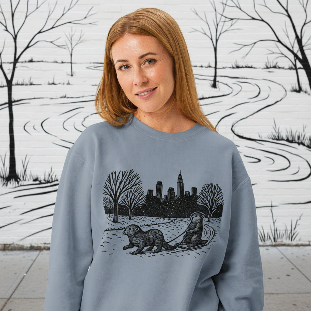 Snow Otters Crewneck